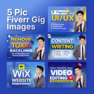 5 Pic Fiverr Gig Image Set Figma Template
